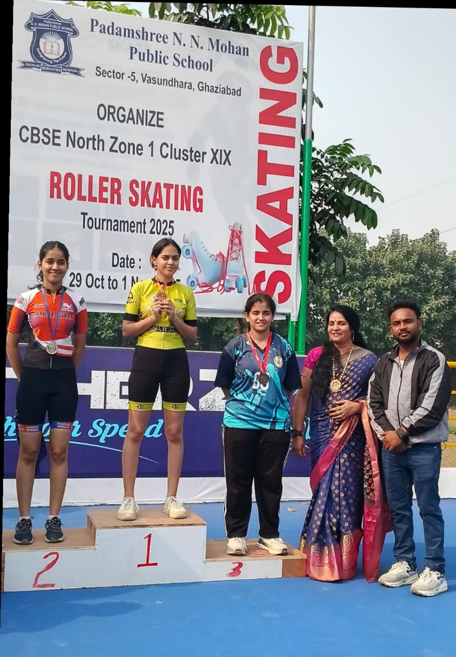 Acharyakulam got Bronze medal in CBSE North Zone Roller Skating Championship 2025