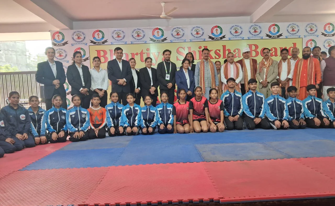 BSB FIRST NATIONAL YOGA COMPETITION HELD IN AMERICAN INTERNATIONAL SCHOOL, JAIPUR ACHARYAKULAM BOYS
